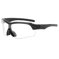 Outdoor sports cycling sunglasses with black frame and transparent protective lenses - 9189 Black Frame Clear Lens