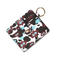 Silicone bracelet card holder with cow print and geometric ethnic patterns - E5 Ethnic Style Patchwork
