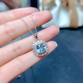 Sea Blue Pendant (Without Chain)