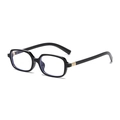 Modische quadratische Blaulichtfilter Brille fur Damen und Herren, klare optische Gestelle. - Anti-Blaulicht Stil / Schwarz