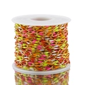 Cadena DIY de 3,7 mm de acero inoxidable con esmalte de colores brillantes en rollo - Esmalte de 5 colores