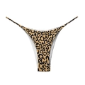 Women's low waist cotton bikini underwear featuring classic brown and black leopard print - Leopard Print