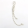Adjustable white woven nylon phone strap with black spiral patterns for bags - Off-white