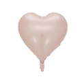 Ballon en aluminium en forme de cœur rose macaron 18 pouces pour décorations de fête - Cœur / Rose Bébé