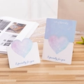 Pink and blue gradient 3D heart greeting cards with 'Especially for you' text - Especially For You / Light Blue Zircon