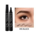 Matita per sopracciglia a 4 punte impermeabile in #05 nero per un effetto naturale - Versione inglese / 05# Nero naturale