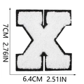 Letter X White