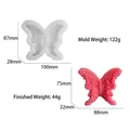 Macro detail van vlinder siliconen mal met getextureerd oppervlak voor kaarsen - Origami Vlinder B