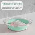 Matcha-grüne große faltbare Waschschüssel mit tragbarem Design und platzsparender Größe - Groß / Matcha-Grün
