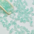 Detail of mint green lily of the valley glass beads for handmade jewelry DIY projects - Lily of the Valley 7# Cyan 7x12mm