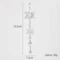 Hanging acrylic snowflake string for Christmas tree decoration with 33.5cm drop length - Snowflake String H