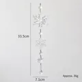 Hanging acrylic snowflake string for Christmas tree decoration with 33.5cm drop length - Snowflake String H