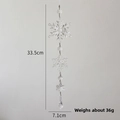 Guirnalda de copos de nieve acrílicos para árbol de Navidad con longitud de 33,5 cm - Cadena de Copo de Nieve H