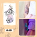 Luminous Halloween ghost and witch tattoo sticker Hi-194 with green glow effect - Hi-194 Ghost Balloon