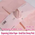 Waterproof honey pink milk cotton flower inner lining paper sheets 30x30cm pack - Extracted Milk Cotton - Small / Honey Pink
