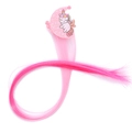 Regenboog haarextensie voor kinderen met roze glitter maan en eenhoorn strik - 7# Roze Eenhoorn - Roze Gradiënt