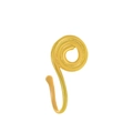 Goldener U-förmiger Nasenclip mit Tulpen-Design und Zirkonia für Damen ohne Piercing - Goldspirale Stil (X410)