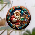 Stil 05-Weihnachtsmann und Schneehütte / 15*15cm