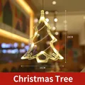 Hanging Christmas tree LED suction cup light warm white holiday window decor 20x16cm - Christmas Tree