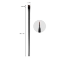 Flat angled eyeliner and eyebrow brush with dimensions 13.7cm length and 1cm width - Small Eyebrow Brush