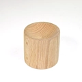 Diffuseur d'huiles essentielles en bois minimaliste avec grain naturel sur fond blanc - Dodu Hêtre 4*4cm
