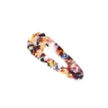 Japanese style geometric acetate hair clip with colorful abstract resin patterns - 19# Tortoise Marble Drop Style