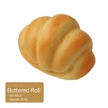 Realistic buttered roll squishy toy measuring 9x7x6cm with slow-rebound texture - Buttered Roll
