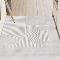Gray and white geometric entryway mat with waterproof non-slip surface for home decor - 60×90CM / Grey Mystery (Vertical)