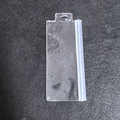 Transparent EVA airtight storage bag for jewelry with hanging hole and zip lock - 17*7cm Transparent Horizontal With Hanging Hole