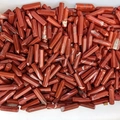 Polished red jasper hexagonal crystal points with natural patterns for energy healing - Red Jasper