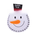 Christmas snowman countdown calendar hanging with dates 1 to 24 for festive home decor - Snowman Countdown Calendar Sticker