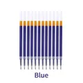 Pack of 12 blue ink gel pen refills with 0.5mm bullet tip and translucent tube - Gel Pen Refill - Blue / 0.5mm