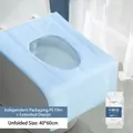 Copriwater usa e getta set 10 pezzi pellicola PE blu 40x60cm confezione da viaggio portatile - Copriwater monouso / Confezione da 10 40*60cm