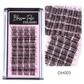 DM003 segmented 12-row cluster lashes in black with a natural and voluminous finish - Dense Cluster Style (DM003)