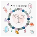 New Beginnings beaded bracelet with 8mm amethyst and tiger eye natural stones - New Beginnings Style 3 (New Beginnings-3)