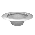 Stainless steel sink strainer with wide rim and fine mesh for kitchen food waste - Classic