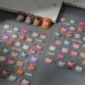 3D embossed Halloween pumpkin nail art stickers with colorful jelly textures in various hues - Halloween Colorful Pumpkin Style (CO-454)