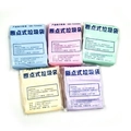 Five rolls of colorful tear-off disposable garbage bags in blue, pink, green, yellow, purple - 5 Rolls / Random Color