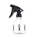 Botella de spray manual de plástico transparente con logotipo negro y boquilla de agua - Peluquería 250ml / Pieza Única