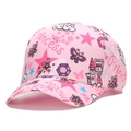Casquette de baseball rose pour enfant avec imprimé Princess, couronnes et papillons - Imprimé Princesse Rose