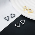 Orecchini a triangolo in acciaio inossidabile nelle varianti oro, nero e argento - Forma a Diamante (Singolo) / Oro