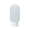 60ml translucent white travel squeeze bottle made of soft silicone material - 60ml / Transparent White