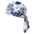 Outdoor cycling pirate hat with ink palm leaf print and breathable quick-dry fabric - L(58-60cm) / Tropical Palm Leaf Print (3#)