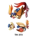 Waterproof temporary tattoo sticker TH-373 featuring cute cartoon messenger birds - Th-373 / 210*148mm