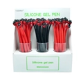 Cartoon ladybug silicone gel pen set with 0.5mm tip in 48pcs display box for desk - Ladybug