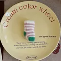 Mini knitted Christmas sock ornament in purple and white stripes with green accents - 6cm*4cm / Medium-Stripe Purple