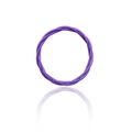 Bracciale intrecciato viola con finitura metallica glitterata e design a spirale - Accessorio a spirale intrecciato viola (30089)