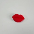Kabelschutz aus Silikon in roter Lippenform für Smartphone-Ladekabel und Drähte - Rote Lippen