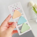 Triangle hair claw clip set in pastel peach pink, light blue and mint green colors - 4.5cm/3Pcs / Blue Series - Triangle