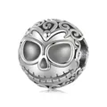 925 sterling silver Jack Skellington charm bead with gothic scrollwork and S925 hallmark - Little Ghost (SCC2898)